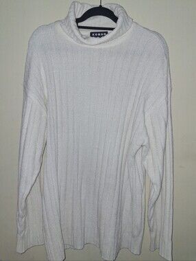 Vintage Koman Sport Oversized Chunky Turtleneck Sweater Large